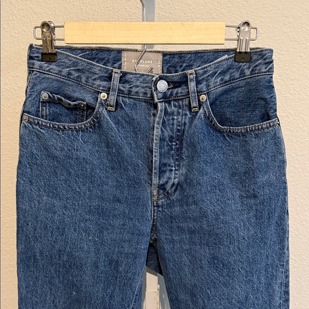 Everlane Classic Cropped Blue Jeans